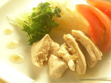 鶏むね肉のごま酢かけ