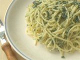しそのジェノベーゼ風パスタ