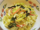 キャベツのごま味噌和え