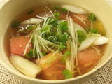 かいわれとトマトのとろみスープ