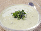 豆腐と枝豆の冷製スープ