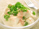豆腐のたらこマヨ和え