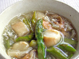 ほたてとアスパラのうま煮