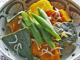 かぼちゃとじゃこの煮物