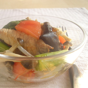 豚ひれ肉のごちそう温サラダ