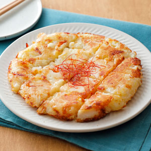 究極のとろもち食感！大根チーズチヂミ